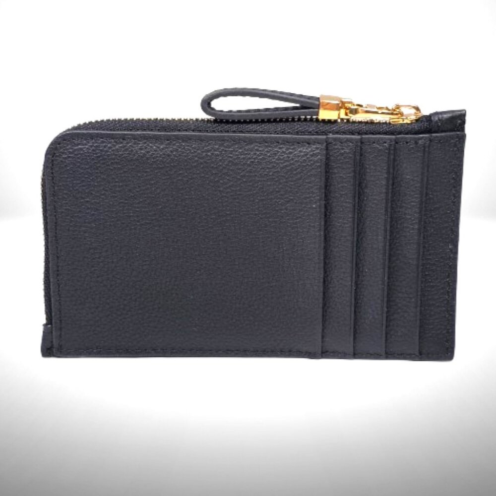 Dior Caro Cosmos Zipped Card Holder In Black Supple Cannage Calfskin - New - Picture 3 of 11